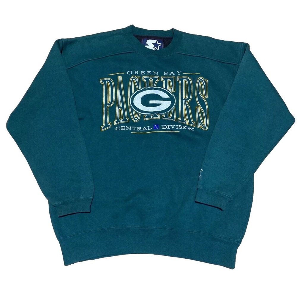 Vintage Starter Green Bay Packers Crewneck Sweatshirt Large